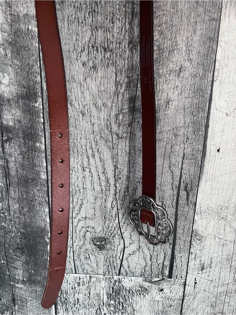 American Eagle Outfitters Brown Leather Belt size small western